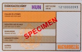 Hungarian Student ID - new format