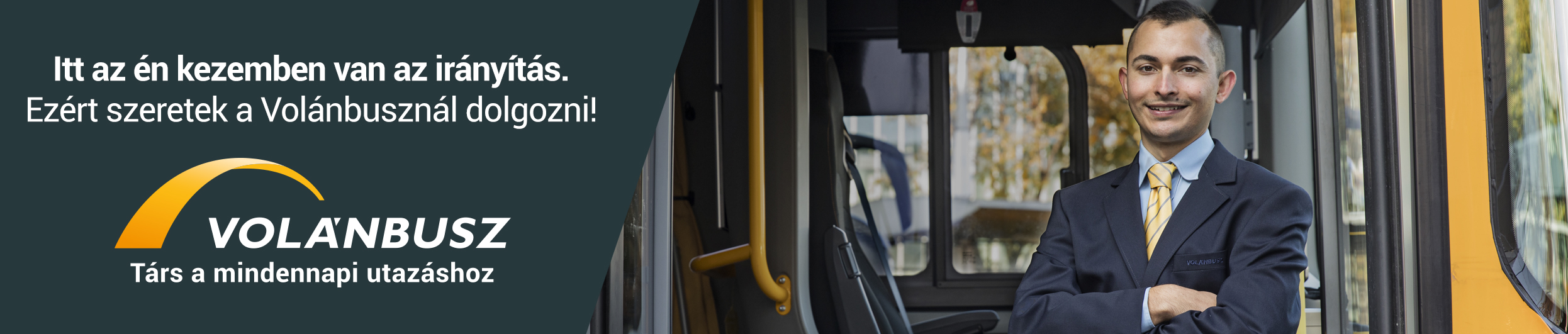 Volánbusz logo; Autóbusz-vezető kép