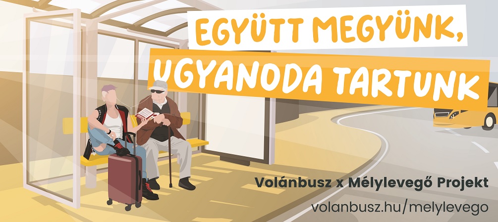 Volánbusz Ugyanoda tartunk plakát