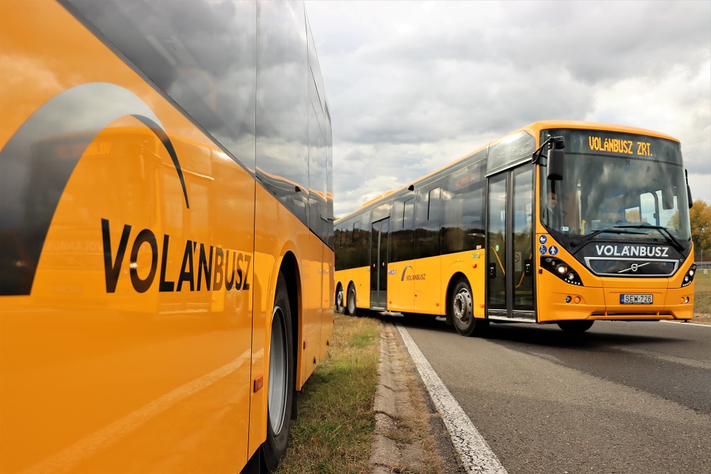 Volvo 8900 Volánbusz a Hungaroringen