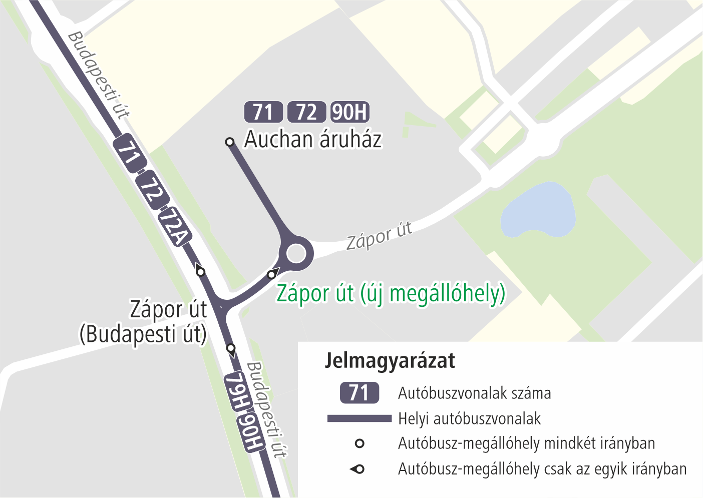 Május 1-jétől változás a 71, 72, 72A, 79H, 90H helyi vonalakon.