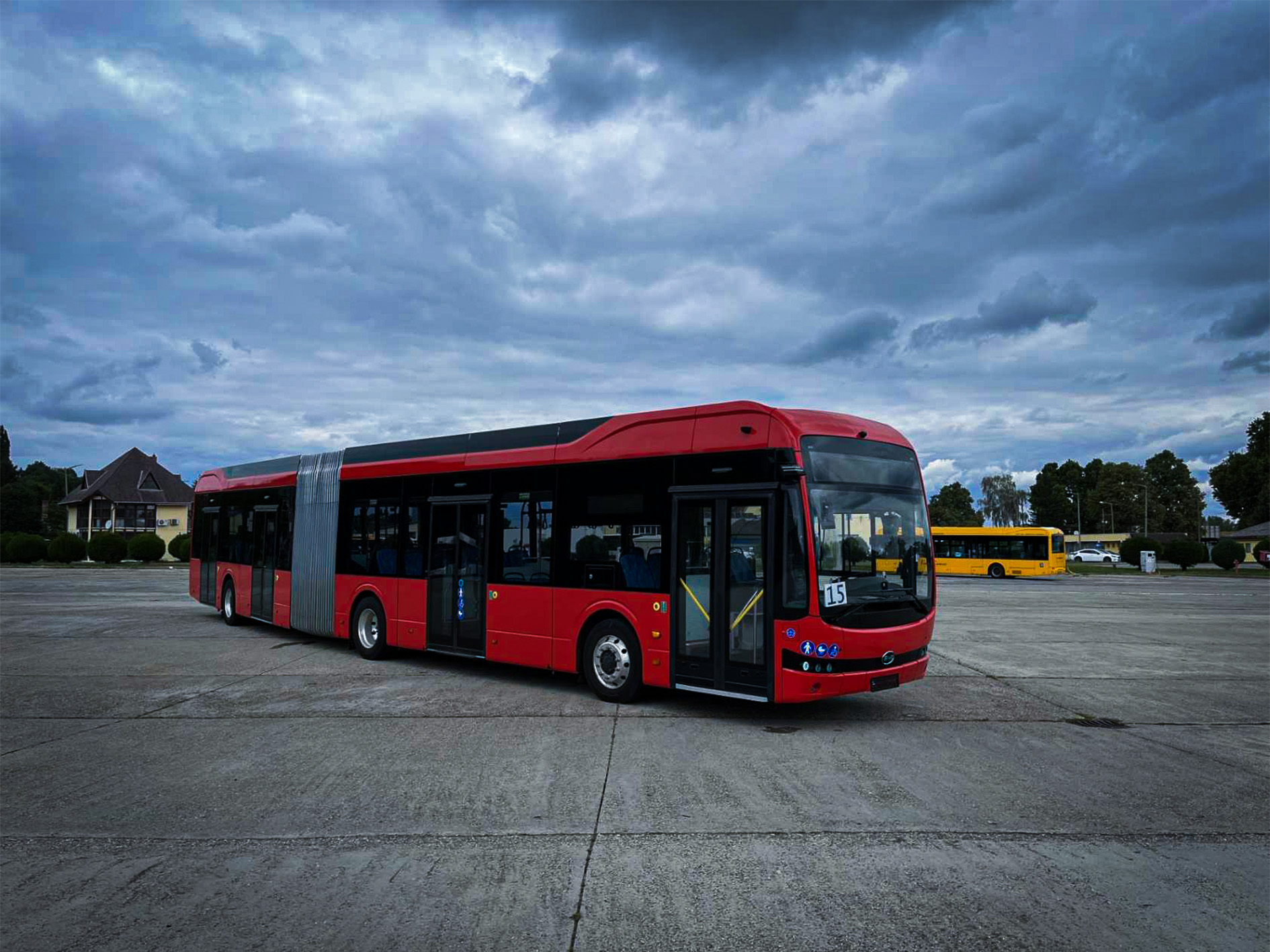 BYS csuklós tesztbusz