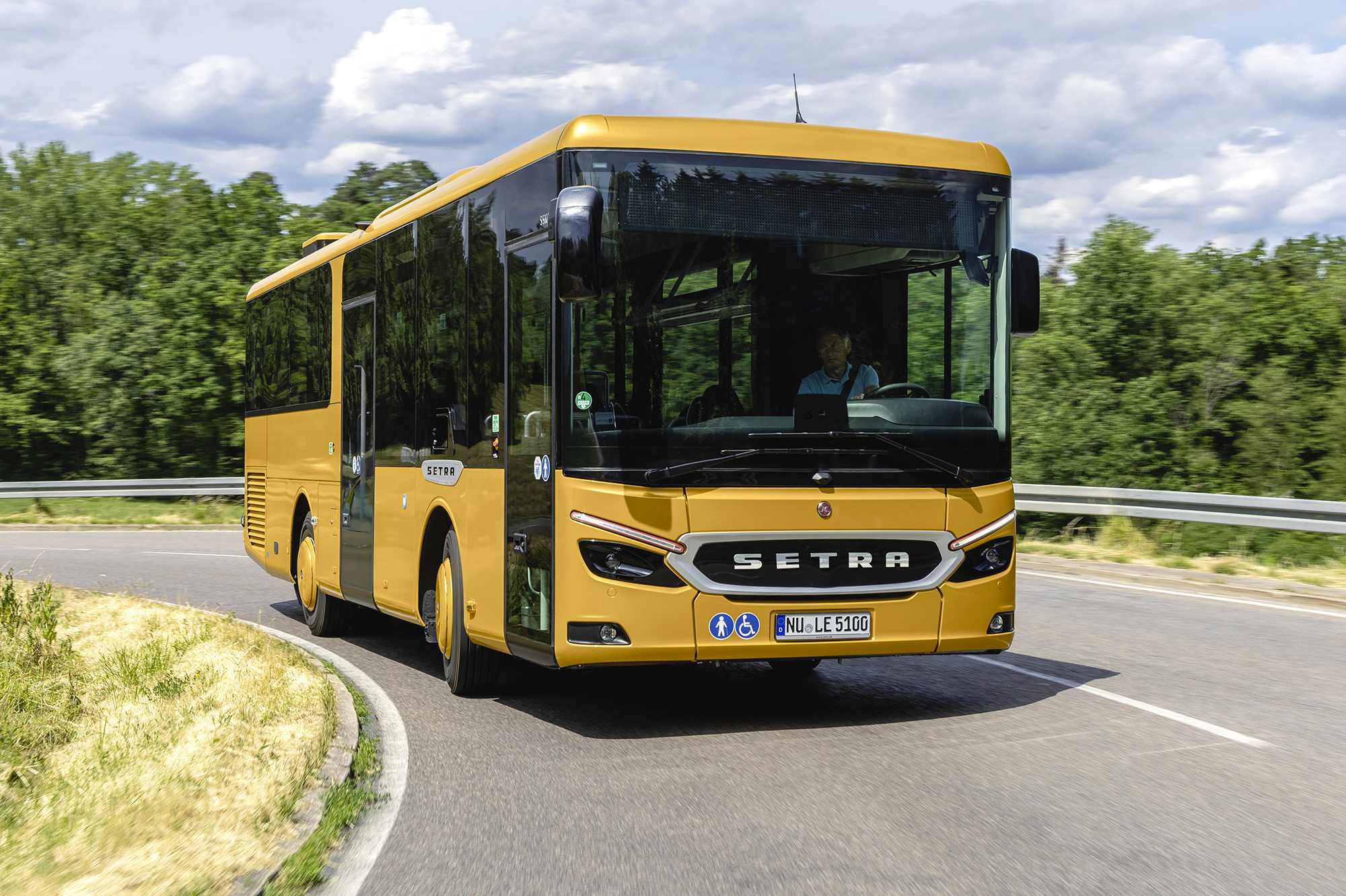 Setra tesztbusz a Volánbusznál