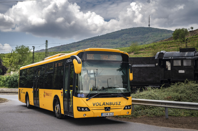 A képen a Tokajbusz egyik járata látható.