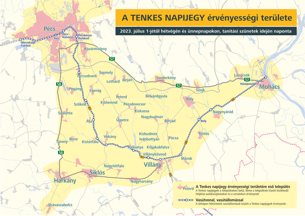 Térkép az érvényességi területről.