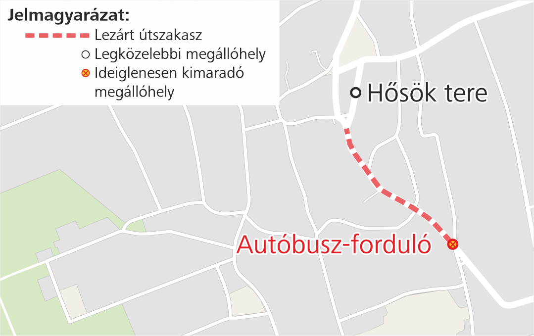 A képen a legközelebbi megállóhely látható.